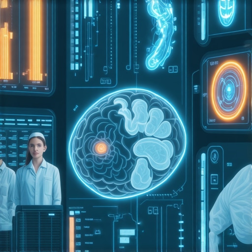 A team of healthcare professionals reviewing data on monitors in a high-tech clinical environment, representing advanced personalized weight loss strategies.