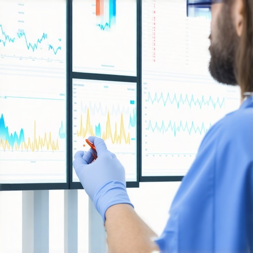 Medical team reviewing patient data with high-tech tools for weight loss