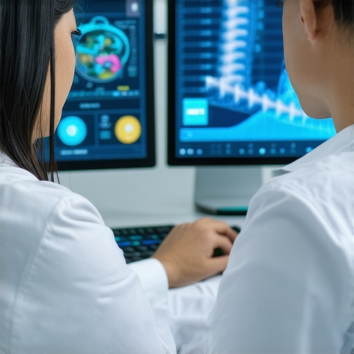 Medical professional analyzing genetic and biometric data for personalized weight loss planning.