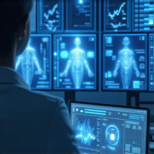 A healthcare professional reviewing genomic and digital health data for personalized GLP-1 treatment planning.