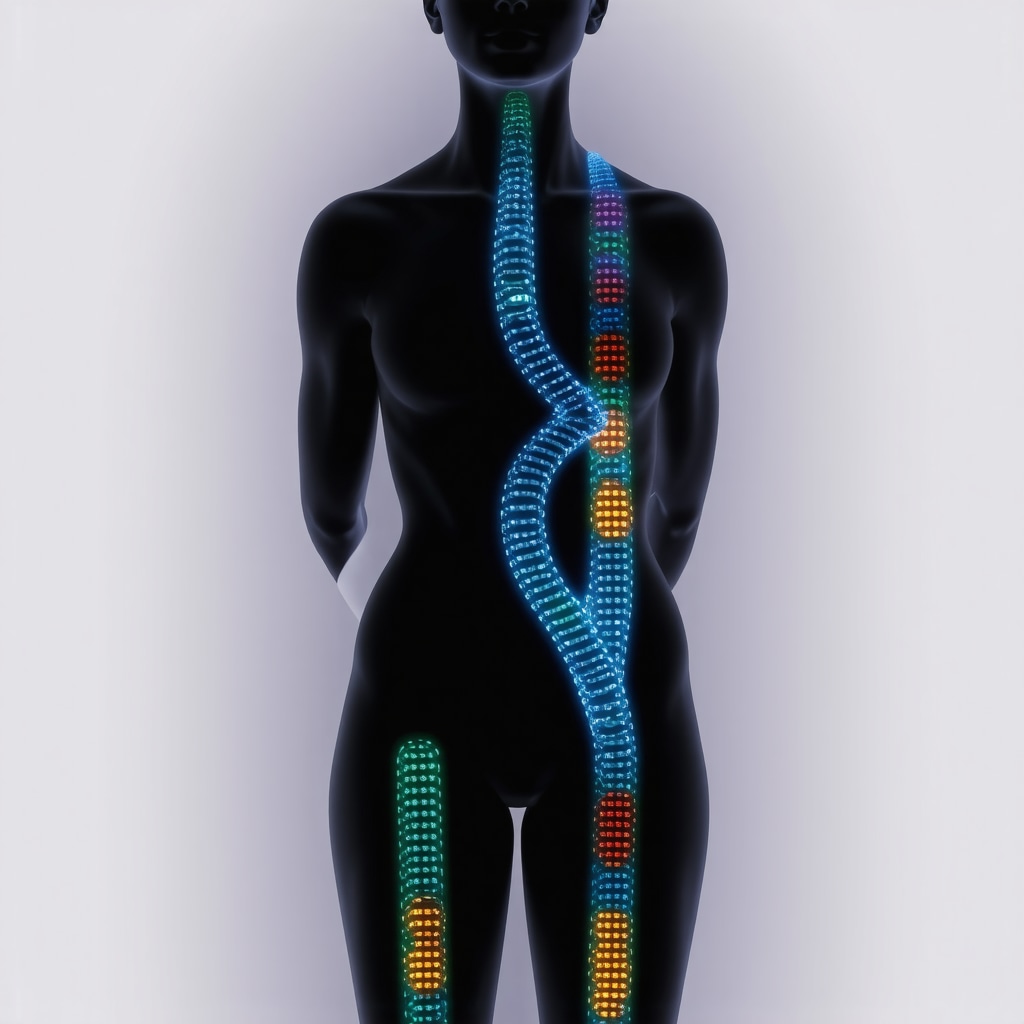 Diagram showing genetic markers affecting response to Ozempic in weight management