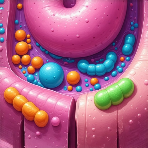 Illustration of diverse gut bacteria supporting hormonal health for weight loss