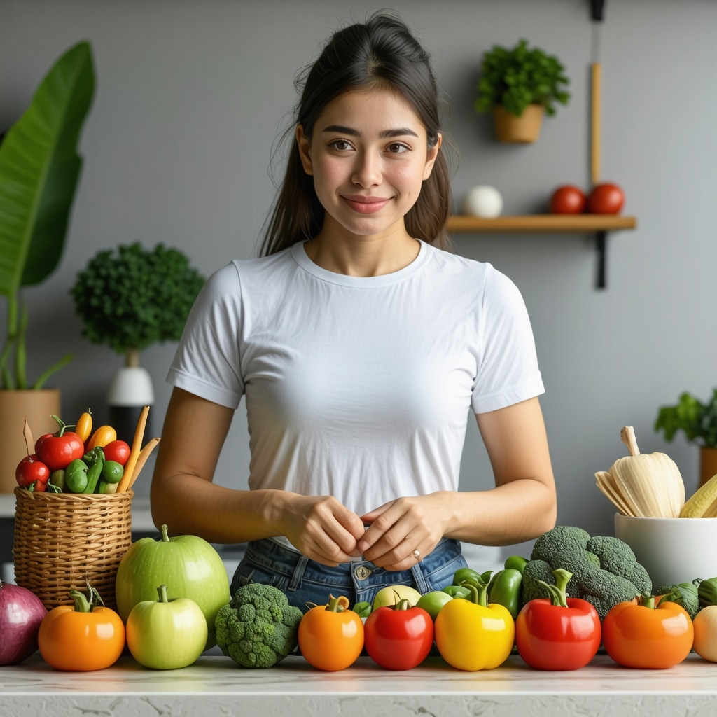 Person engaging in healthy activities like exercise and eating well.