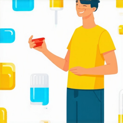 Person practicing healthy habits such as exercise, nutritious eating, and medication management.