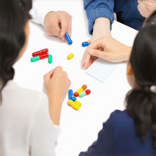 Healthcare professionals planning personalized weight loss strategies with medication, nutrition, and behavioral therapy