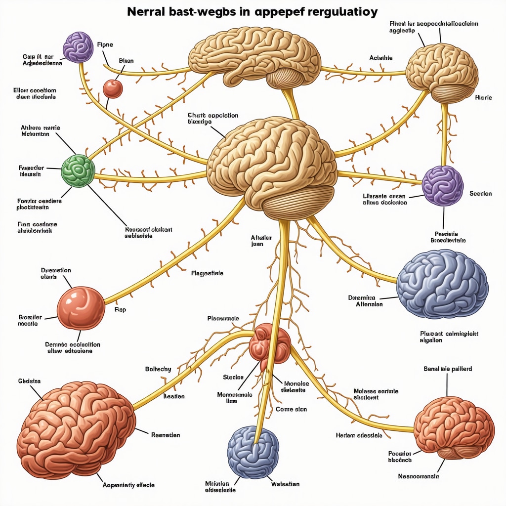 Diagram of hypothalamic pathways showing neuroplastic changes due to GLP-1 therapy.