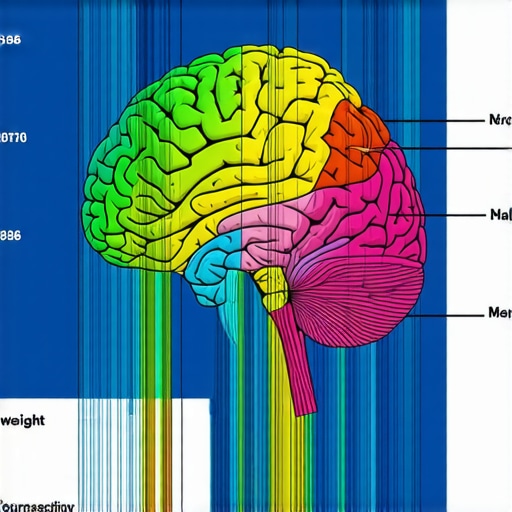Illustration of brain circuits involved in habit formation and weight management