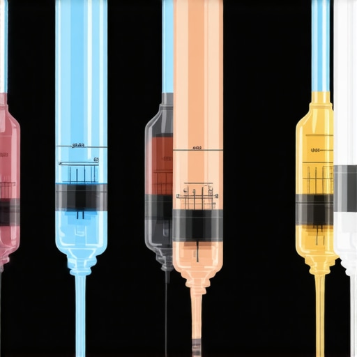 Diagram showing proper injection site rotation to prevent lipohypertrophy and ensure medication efficacy
