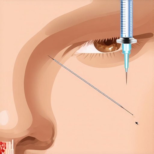 Illustration showing proper injection technique with site rotation, skin preparation, and needle angle adjustments.