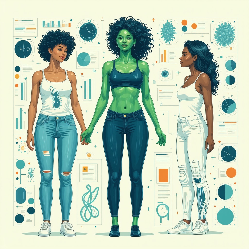 Diagram showing personalized weight loss strategies including genetics, microbiome, and behavioral data