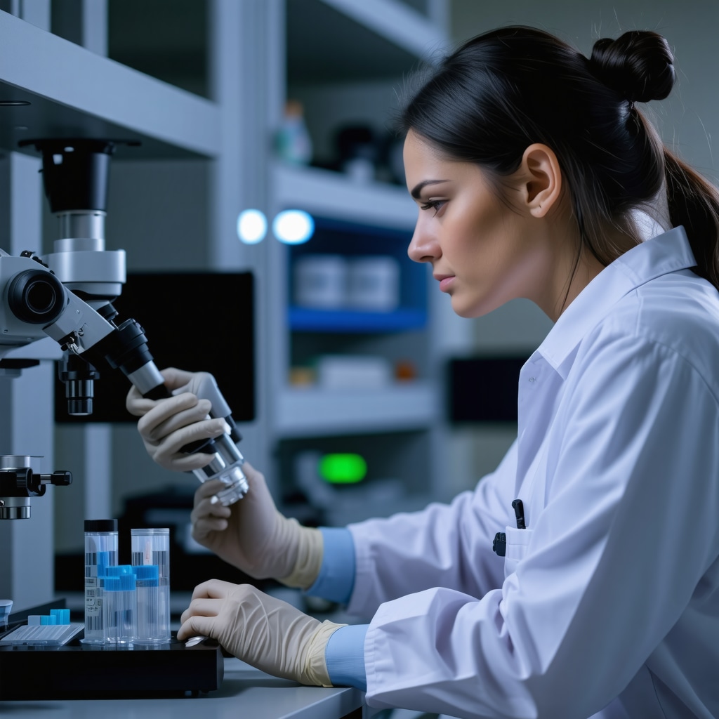 Doctor analyzing biomarker data for tailored weight loss medication plan