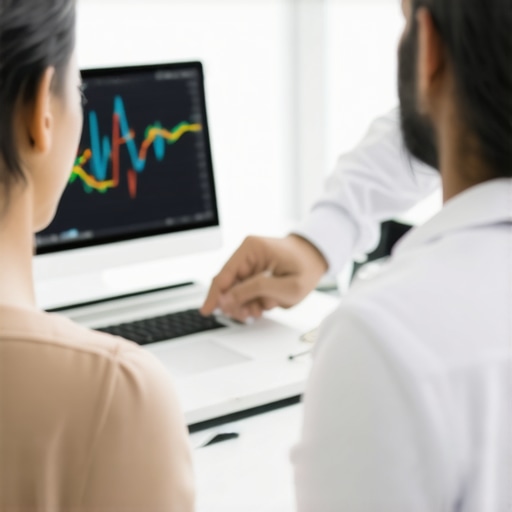 Healthcare professional discussing personalized weight management plan with patient in a modern clinic