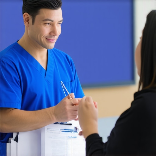 Doctor discussing weight loss plan with patient