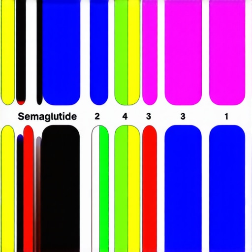 Pharmacokinetic profile of Semaglutide, illustrating plasma concentration over time with half-life and dosing labels.