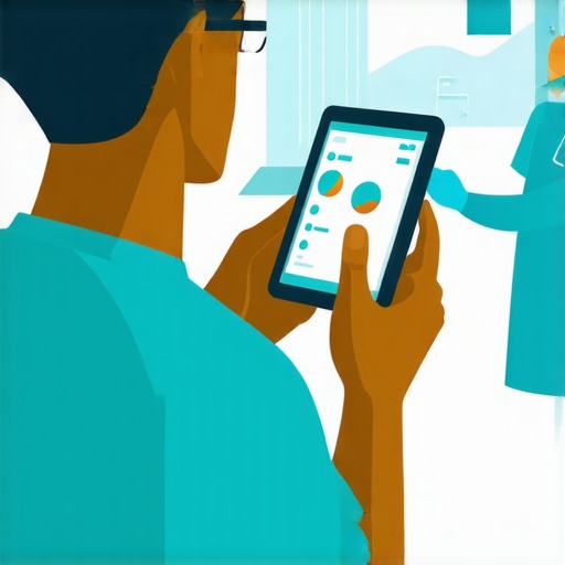 Person using wearable devices with healthcare team for weight management
