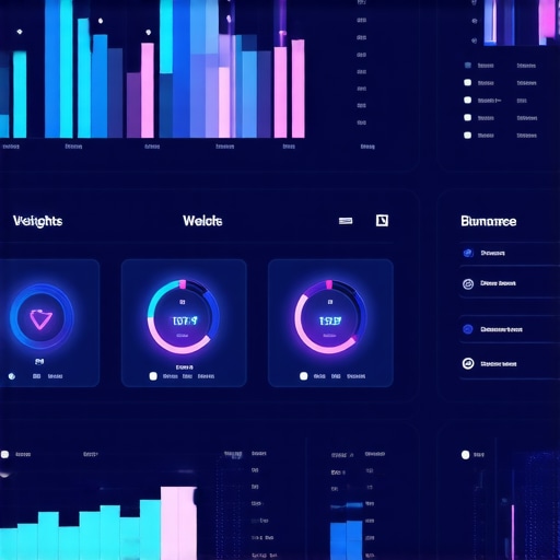 High-tech dashboard with health metrics and data analytics for weight loss