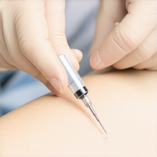 Healthcare professional administering a micro-needle injection for weight loss
