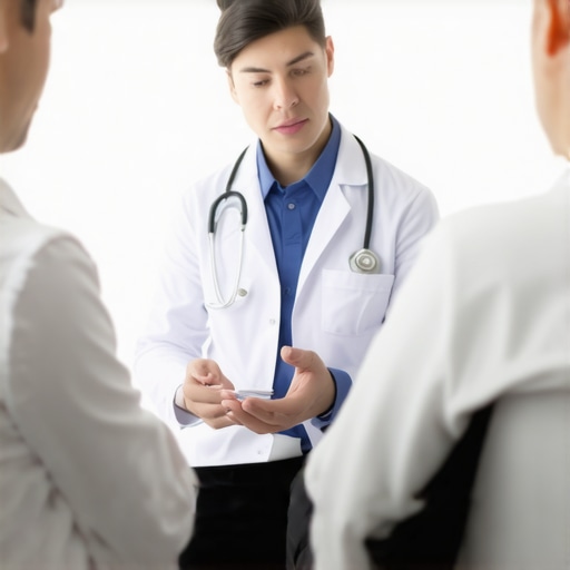 Doctor and patient discussing Semaglutide treatment plan in a clinical setting.