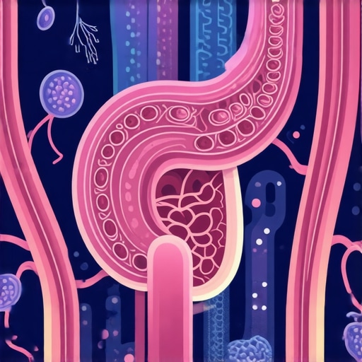 Illustration showing gut microbiota and its role in appetite regulation and metabolic health