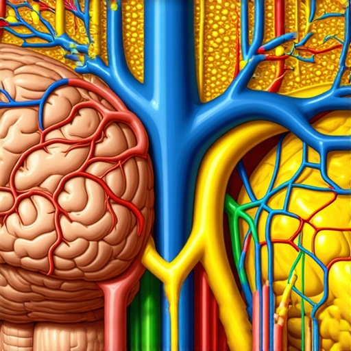 Diagram showing hypothalamic neurocircuitry involved in appetite regulation with focus on GLP-1 and GIP pathways