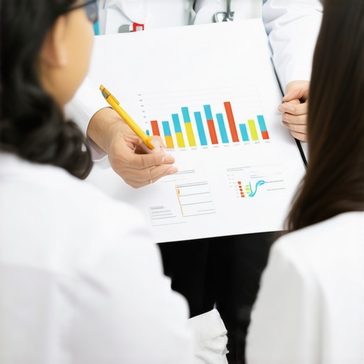 Doctor consulting with patient about sustainable weight loss plans in clinic