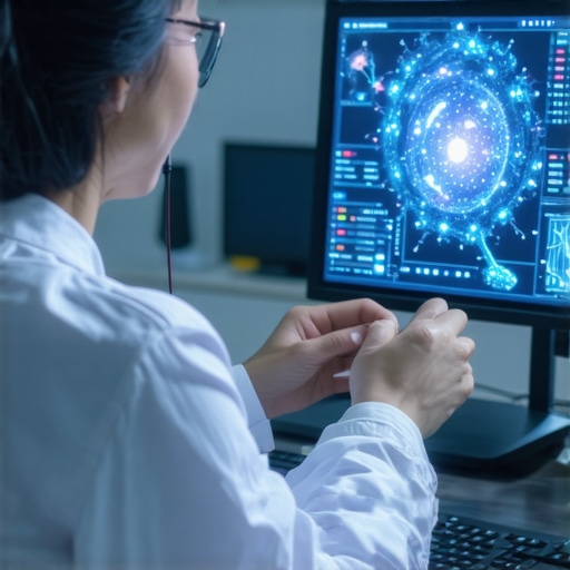 Futuristic medical consultation with genetic and microbiome analysis tools