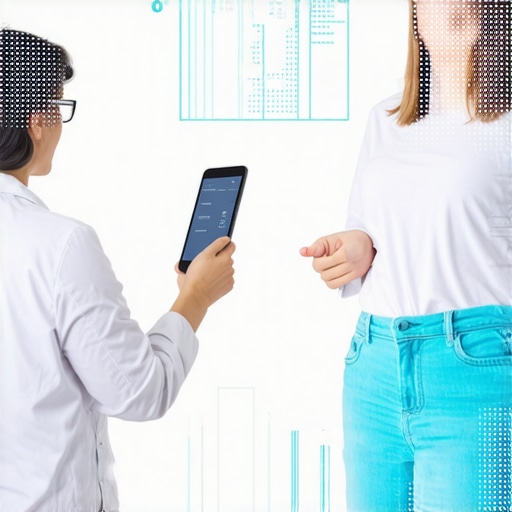 Graph showing biomarkers and wearable device data tracking for weight loss