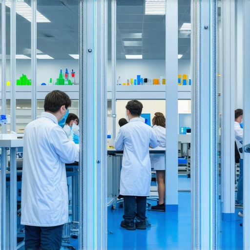 Researchers analyzing genetic and biomarker data for personalized weight loss treatment in a modern lab