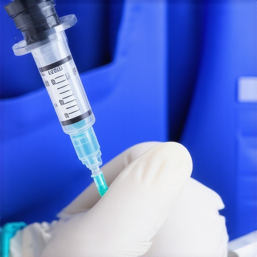 Professional demonstrating injection site rotation and handling for weight loss drugs