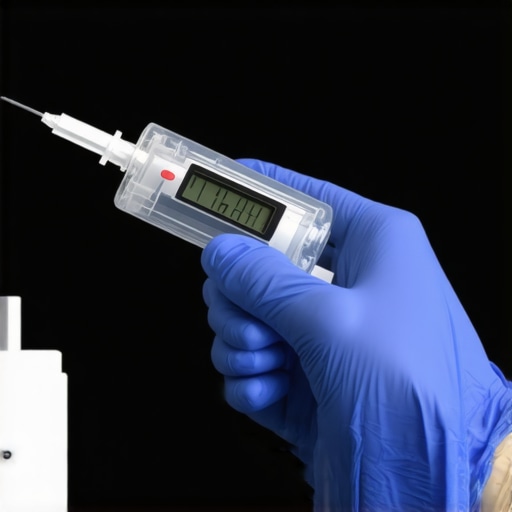 A modern, digital injection device demonstrating precision in administering weight loss injections