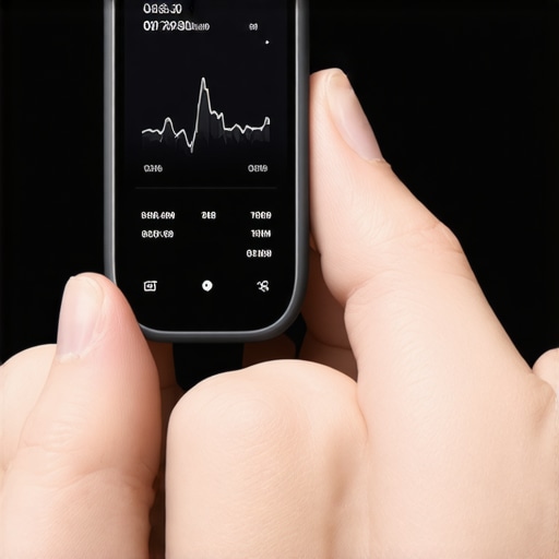A sleek wearable device showing metabolic metrics for personalized health tracking