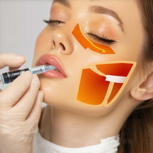 Doctor performing ultrasound-guided facial injections to enhance safety and precision.