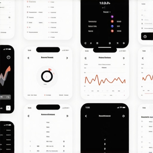 Illustration of digital health tools and data dashboards used in personalized weight loss