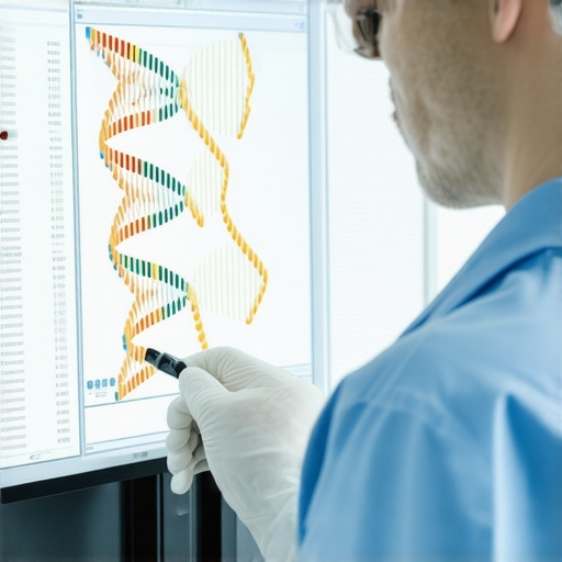 Scientist examining genetic data to personalize Semaglutide treatment for weight loss
