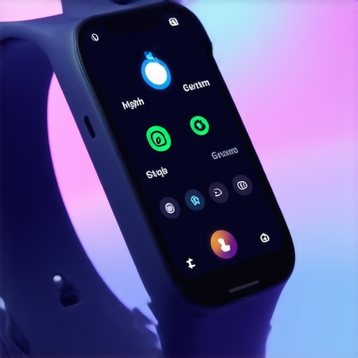 Futuristic wearable device monitoring health metrics for weight loss