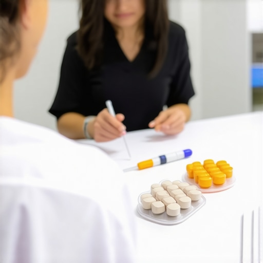 Doctors consulting with a patient about prescription injections for weight management