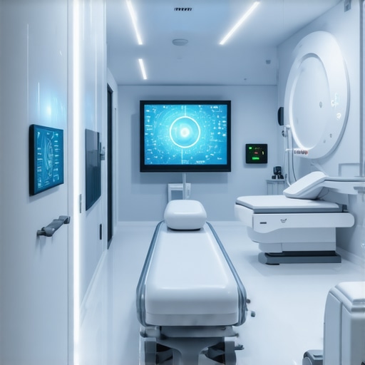 A modern, high-tech clinic showcasing future obesity treatment technologies