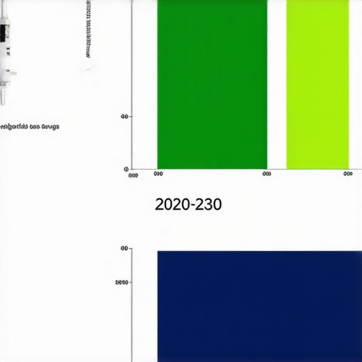Market Growth Chart for Injectable Weight Loss Treatments Graph illustrating the increasing market size of injectable weight loss drugs over a decade