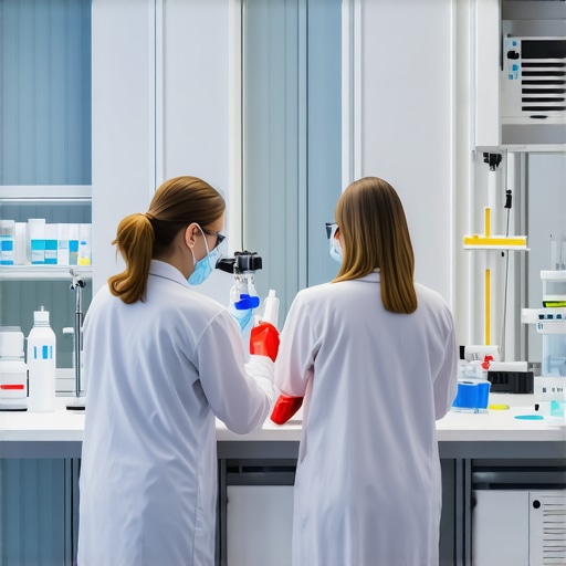 Scientists in a lab developing weight loss drugs.