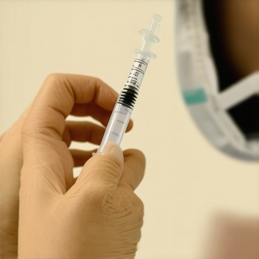 Doctor giving Semaglutide injection to patient in clinic