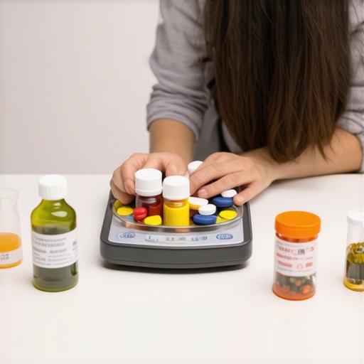 Weighing the Future of Weight Loss Treatments Person contemplating long-term health strategies with medication and healthy food
